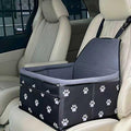 Pet Dog Car Seats for Small Dogs Under 20lbs， Foldable Travel Dog Car Seat Reduces Anxiety & Road Trips – Stable Frame, Soft Cushion, Fits Front/Back Seat