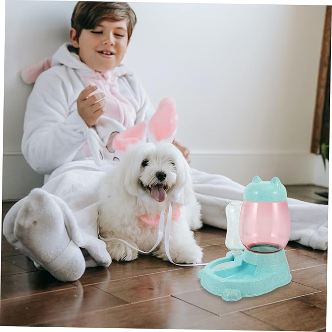 SUPVOX Automatic Cat Dog Water Feeder Bowl Pet Drinking Fountain Easy Clean Portable Cat Dog Bowl Feeder