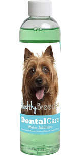 Healthy Breeds Dog Dental Care Water Additive for Australian Terrier - Helps Freshen Breath, Reduce Plaque & Control Tartar - Mint Flavor - 8 oz