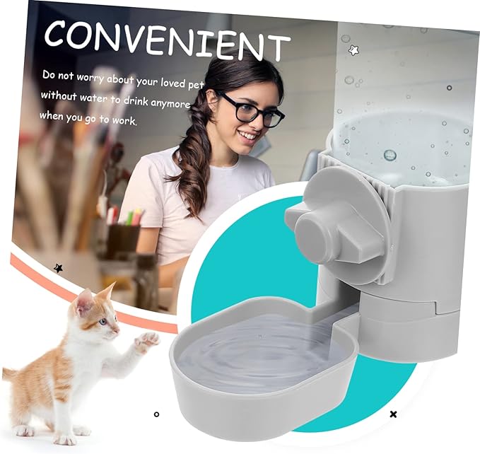 Indoor Cat Feeding Bottle Dog Hanging Waterer Automatic Water Dispenser Safe Rabbit Feeder