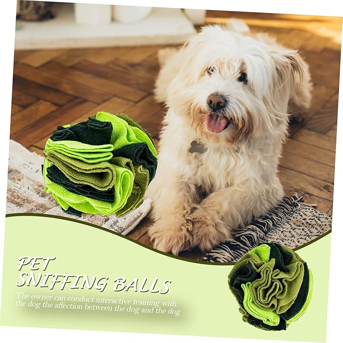 YARNOW Interactive Sniffing Ball for Dogs Durable Pet Toy for Slow Feeding Encourages Foraging Skills Easy to Clean
