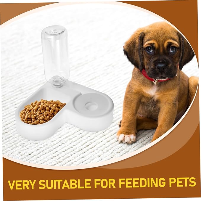 Automatic Pet Water Feeder Love Bowl Feeder for Outdoor Dog Food Dispenser