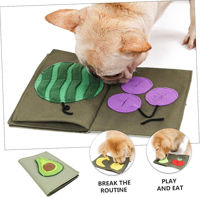 PET Dog Food Leakage Training Blanket Interactive Nose Work Toy for Dogs Educational Feeding Book Slow Feeder Design for PET Play and Training