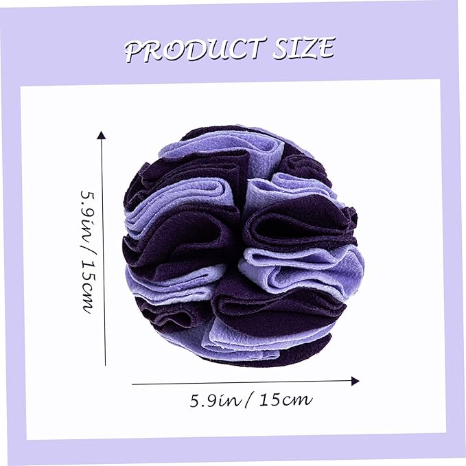 SUPVOX Pet Sniffing Ball Interactive Foraging Toy for Dogs Upgraded Fleece Material Stimulates Smell Reduces Boredom for Playtime and Training Activities