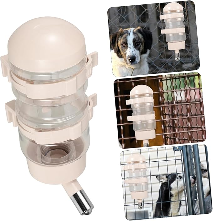 GANAZONO Pet Automatic Waterer Puppy Water Bottle with Stable Hanging Design Easy to Install for Dogs and Cats Prevents Spills Convenient Feeding Tool