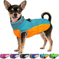 Warm Dog Jackets for Small Dogs, Waterproof Dog Coat with Harness Built in, Zipper Clousure, Fleece Lining for Cold Weather, Small Pet Winter Clothes for Shih Tzu, Yorkshire, Bichon - S