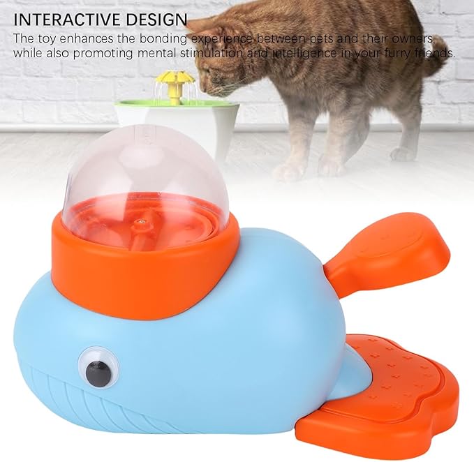 Haofy Interactive Dog Feeder Toy Automatic Puzzle Food Dispenser with Slow Feeding IQ Training, Large Capacity Treat Ball for Boredom Relief for Puppies Multi Pet Homes (Blue)