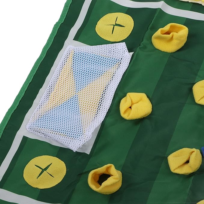 Dog Snuffle Mat, Interactive Sniffing Nose Work Toy for Pets, Grass Green Polyester Feeding and Brain Game Pad, 39.4 x 25.6 Inches