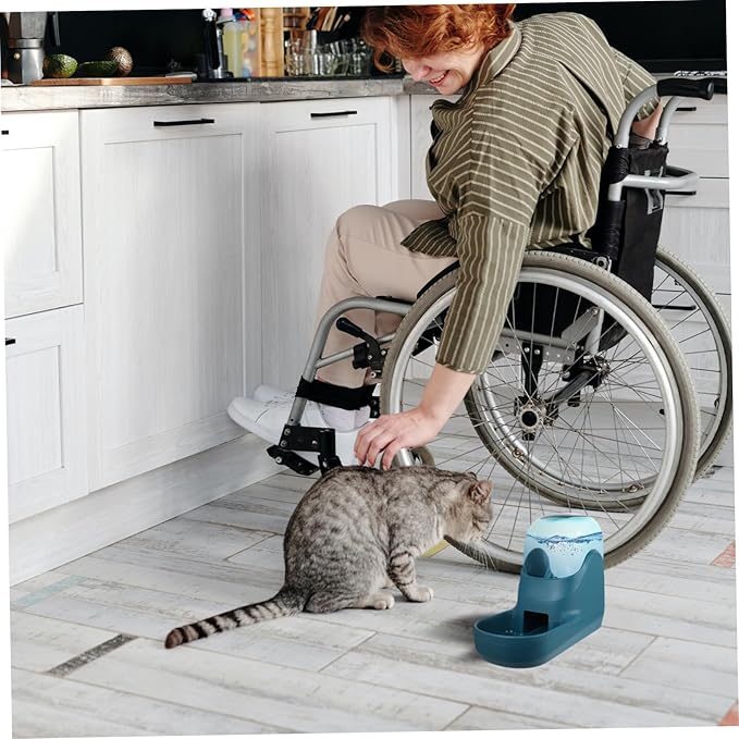 1pc Automatic Pet Water Dispenser Capacity Convenient Feeder for Dogs Cats and Pets Detachable and Easy to Non- Base Design