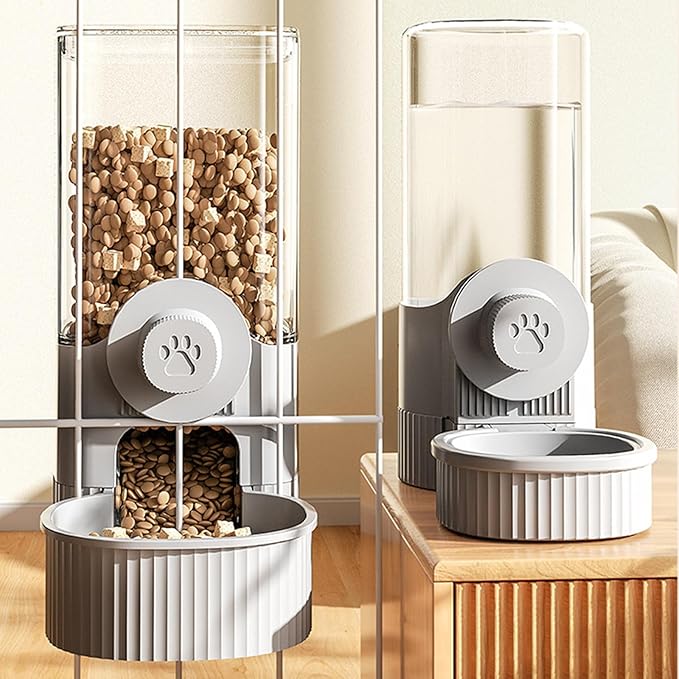 2PCS Pet Water Bowl Food Feeders Automatic Dog Feeding Water Dispenser Hangable Drinking Container for Automatic Feeders