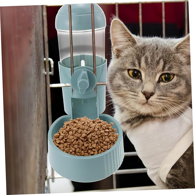 VANZACK Hanging Cat Feeder Automatic Pet Food Bowl Detachable Design for Easy Cleaning Unique Non-Overturn Feature for Dogs and Cats Healthy Material
