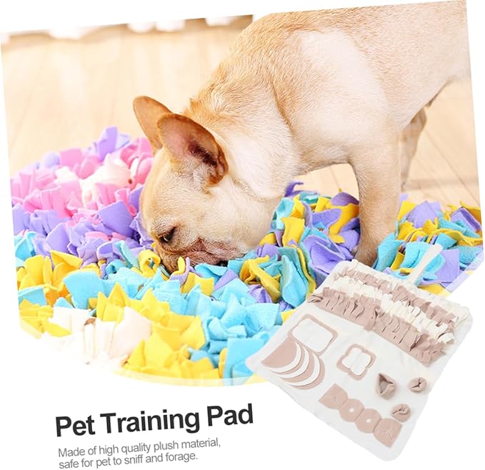 Pet Feeding Mat Snuffle Design Plush Dog Training Pad for Nose Work Behavior Improvement