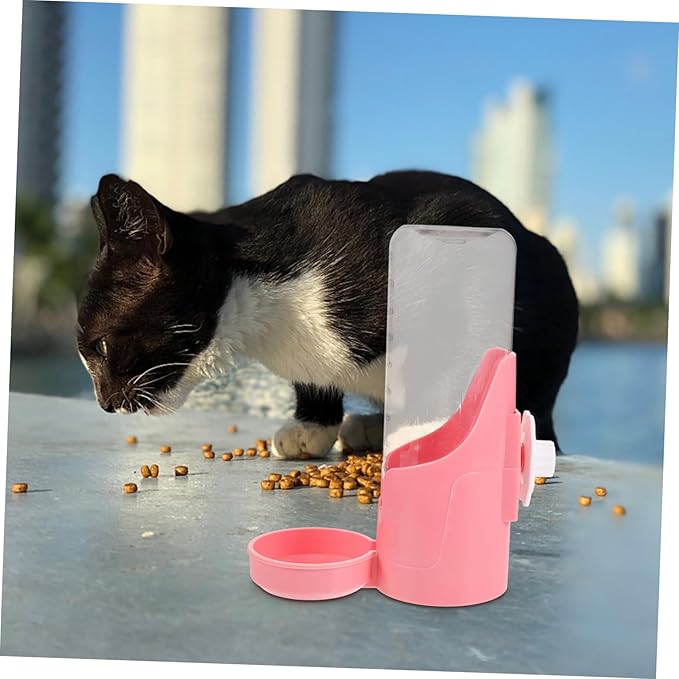 Automatic Hanging Water Feeder for Dogs Cats No-Leak Design Space-Saving Water Dispenser for Cages Elegant