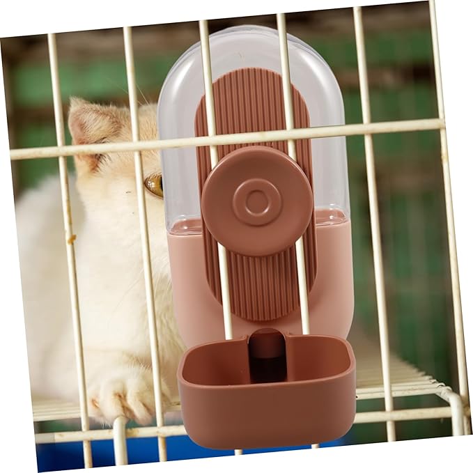 4pcs Cat Water Dispenser Hanging Type Pet Water Feeder for Dogs and Indoor Cats Automatic Watering Device for Cages Easy to Install View Design for Monitoring