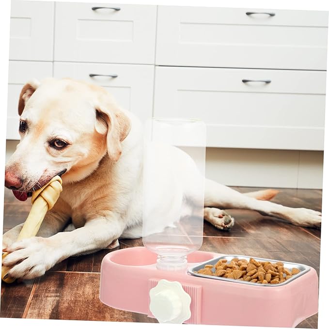 BESPORTBLE 1set Hanging Dog Feeder Detachable Bowls Non- Water and Food Dispenser for Dogs and Cats Convenient Wall-Mounted Design for Busy Pet Owners Easy to and Replace