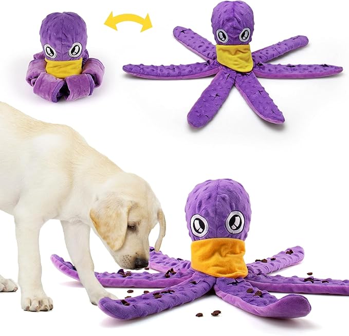 Dog Snuffle Toy - Interactive Puzzle Games & Slow Feeder for Boredom Relief - Treat Dispensing Toys & Snuffle Mat for Large, Medium & Small Dogs