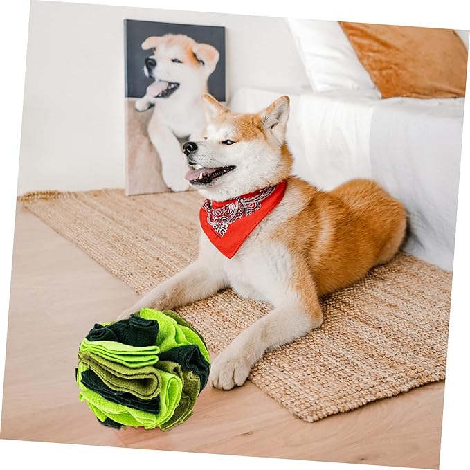 VICASKY Dog Ball Toys Interactive Sniffing Dog Toy Slow Feeder for Healthy Eating