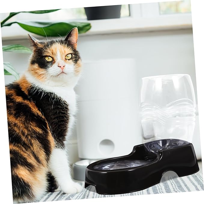 Yardwe Automatic PET Water Dispenser 900ml for Dogs and Cats Healthy Fountain Feeder Spill-Free Design for Home and Travel Random Color