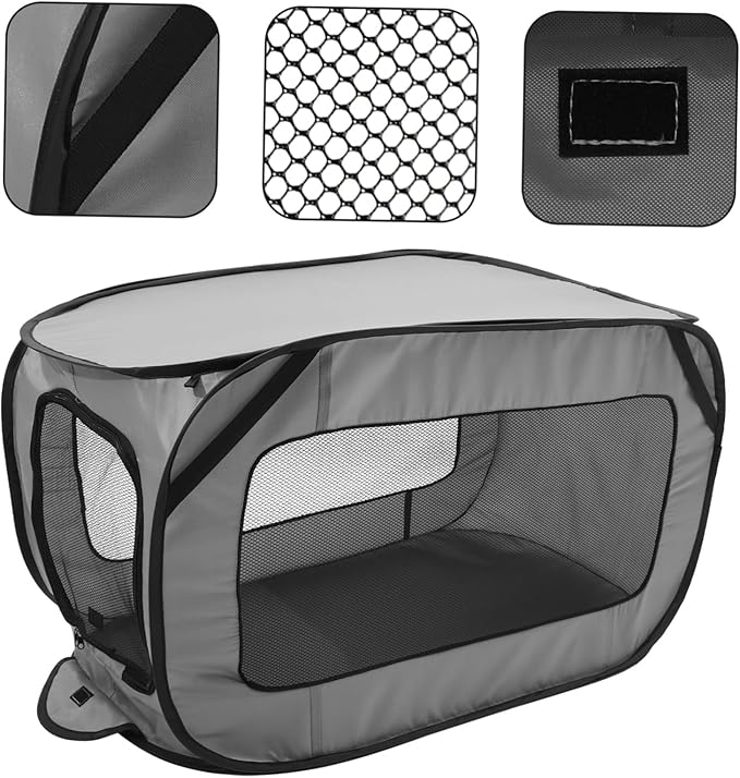 Milisten Foldable Large Portable Dog Bed Car Seat Kennel for Pets Washable Tear Resistant Pet Car Bed Easy to Install and Clean for Indoor Outdoor Travel Suitable for Large Dogs and Cats