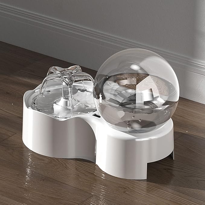 Cats Fountain Dog Water Dispenser 77oz Water Capacity Quiet Automatic Drinking Water Bowl with Filter Pad