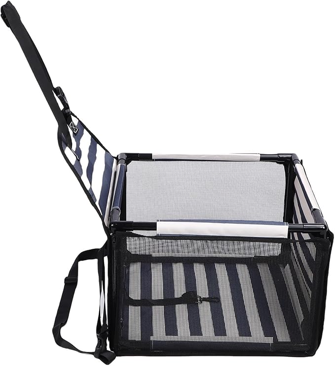 Dog Car Seat, Foldable Travel Booster Seat to Reduce Pet Anxiety on Road Trips, Features Stable Frame Soft Cushion for Cats and Dogs