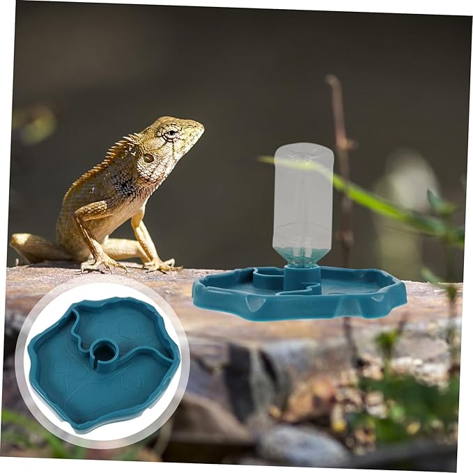 Happyyami Pet Fountain Automatic Reptisoil Automatic Feeder Automatic Water Dispenser Bearded Dragon Tank Accessories Leopard Gecko Supplies Automatic Water Feeder Drinking Fountain Tortoise