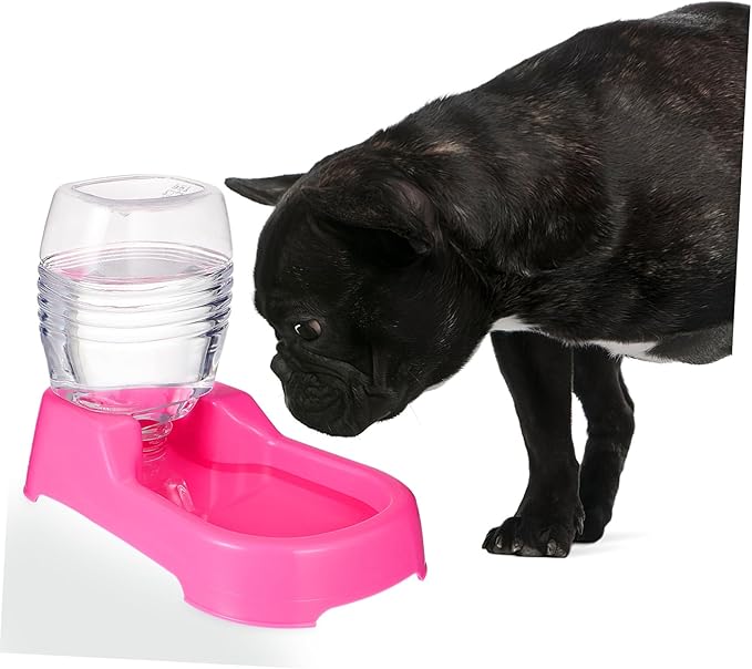 TOYANDONA Pet Water Feeder Bowl for Dogs and Puppies Creative Automatic Drinking Tool Unique Design Prevents Spills Smooth for Easy Cleaning for Home and Pet Shops