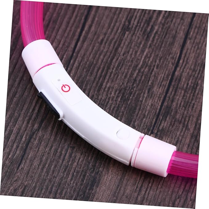 BESPORTBLE USB Rechargeable Led Night Dog Collar Pet Collar Light Modes for Safety During Glowing Flashing Accessory for Dogs
