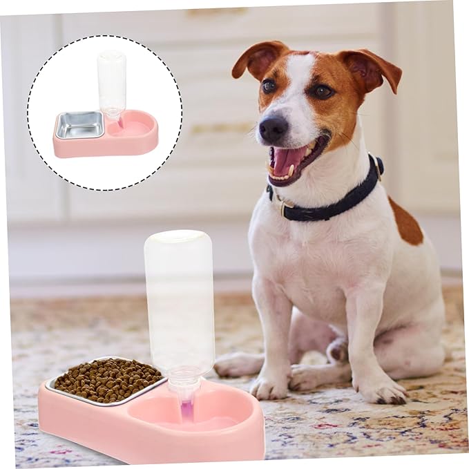1set Detachable Hanging Cat Feeder and Dog Bowl Automatic Water Dispenser for Cats and Dogs Space-Saving Design Multi-Functional Pet Bowl