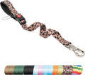 TSPRO Dog Training Leash with Sturdy Metal Buckle, 20 Inches Adjustable Short Leash for Large Dogs, Comfortable Padded Handle (Leopard Print)