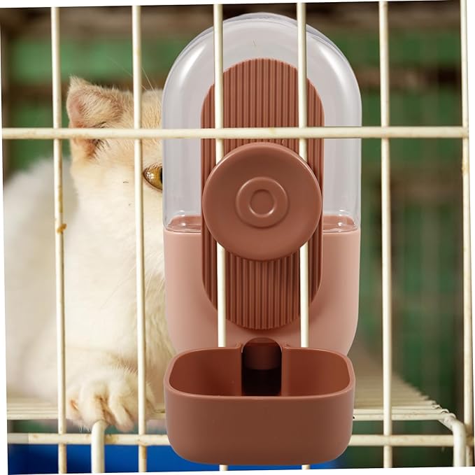 POPETPOP Hanging Pet Water Dispenser for Dogs and Cats Automatic Water Feeding Device Easy to Install for Cages and Crates