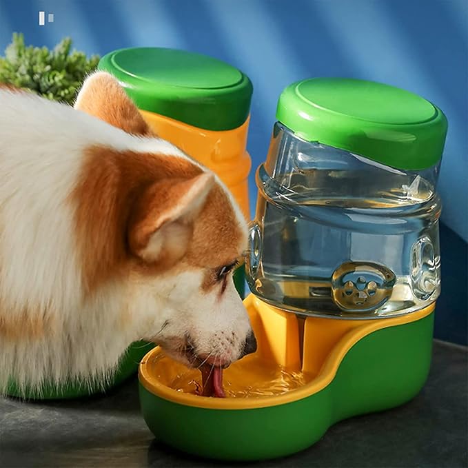 Automatic Feeding Bowls Dog Food Feeder Cat Water Feeder Large Capacity Food Water Dispenser Gravity Pet Food Feeder And Water Dispensers Pet water dispenser (Size : Feeders) (Water dispensers)