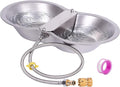 Automatic Dog Waterer Outdoor 2 Gallon Large Stainless Steel Water Bowl Dispenser Auto Fill Livestock Water Trough for Dogs Cats Chicken Horse Farm Animal