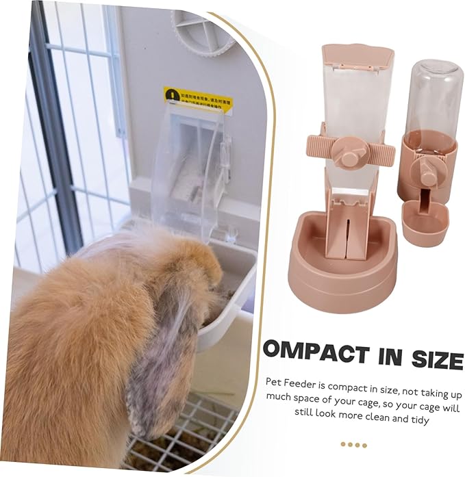 Automatic Pet Feeder and Water Dispenser Set Leakproof for Dogs and Cats Easy to Observe Practical for Pet Living