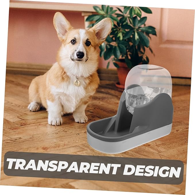 Happyyami 1pcs Automatic Pet Water Dispenser for Cats and Dogs Large Capacity Feeder Easy to Removable Design Plastic Holder for Pet Hydration