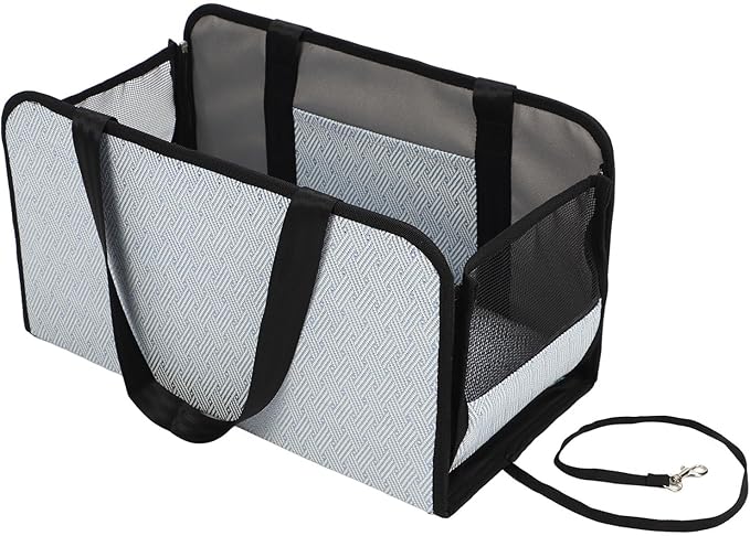 Pilipane Center Console Dog Car Seat Adjustable Comfortable Detachable Portable Pet Safety Booster Seat for Dogs Cats Travel
