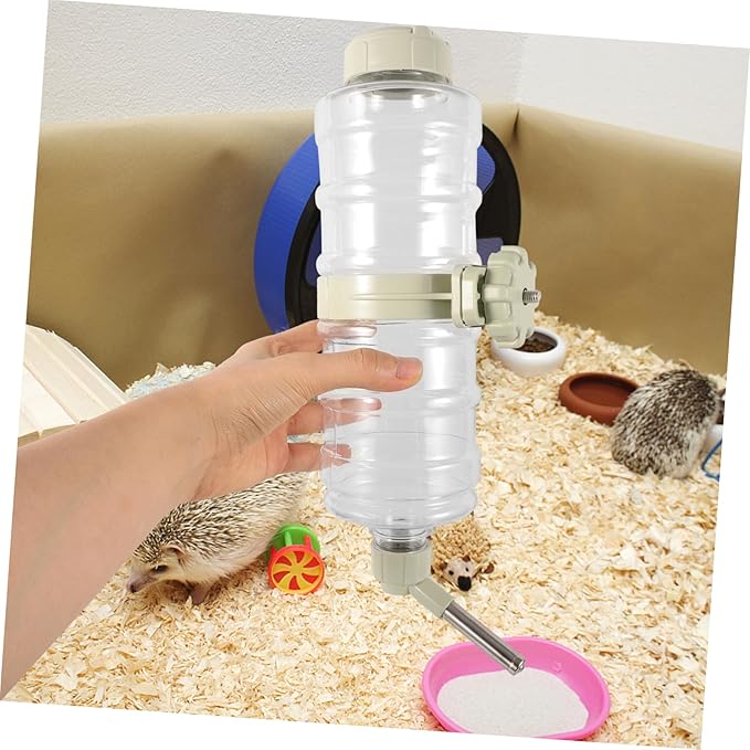 SUPVOX Dog Water Bottle Dispenser for Cage Leakproof Automatic Pet Feeder with Hanging Design for Small Animals Like Dogs Cats and Rabbits Capacity