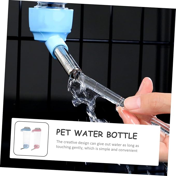 Toyvian 2PCS Automatic PET Water Feeder Automatic Ball Design Dog Water Dispenser Cat and Small Animal Bottle Stand for Rabbits and Pets