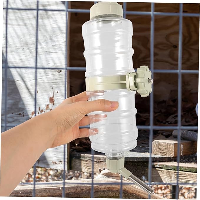 SUPVOX Dog Water Bottle Dispenser for Cage Leakproof Automatic Pet Feeder with Hanging Design for Small Animals Like Dogs Cats and Rabbits Capacity