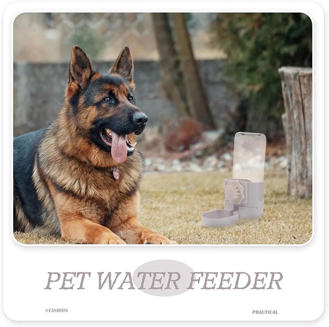 Angoily Automatic Hanging Pet Water Bottle Dispenser for Dogs and Cats Cage-Mounted Waterer Portable Feeder for Puppies and Kittens