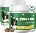 Dog Allergy Relief Chews, Dog Itch Relief Chews for Large Dogs Paw Licking Itchy Skin, Probiotics with Astragalus Omega-3 for Seasonal Allergies Coat Immune Supplement-300ct