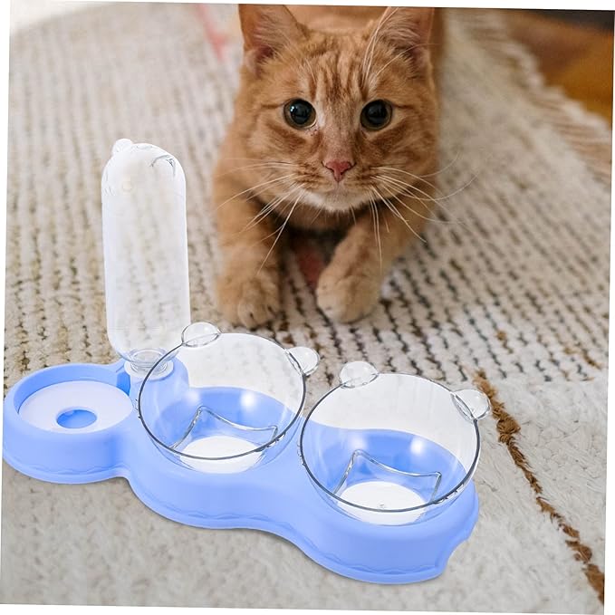 Happyyami Pet Water Bowl for Dogs Cats Automatic Puppy Food Feeder Detachable Water Dispenser Skid Design for Home Use
