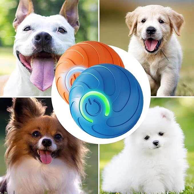 Valentines Day Gifts Smart Jumping Ball Toy for Cats, Dura-Spin Electric Cat Ball, Interactive Cat Toys for Indoor Cats