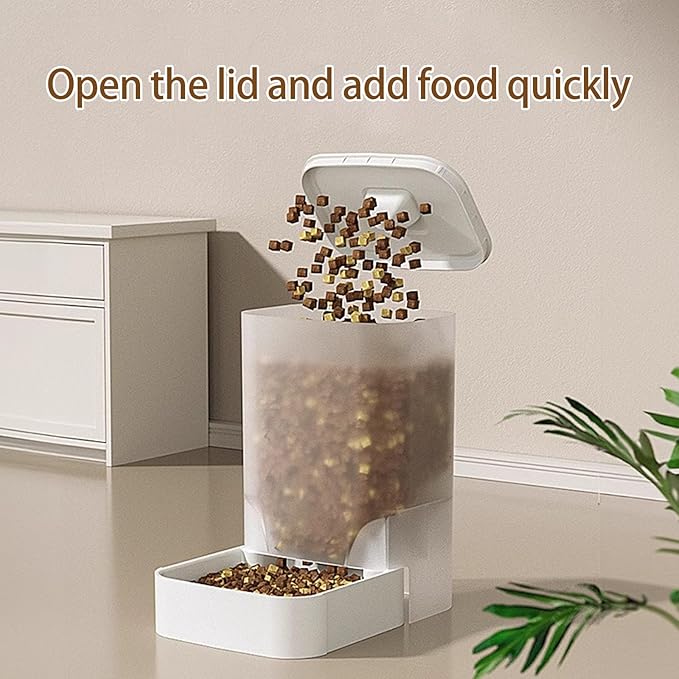 Automatic Pet Feeding Station and Drinking Bowl Set for Cats and Small Dog Everyday Use Feeding and Watering Supply