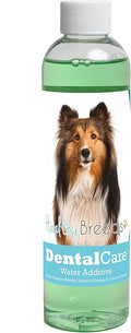 Healthy Breeds Dog Dental Care Water Additive for Shetland Sheepdog - Helps Freshen Breath, Reduce Plaque & Control Tartar - Mint Flavor - 8 oz