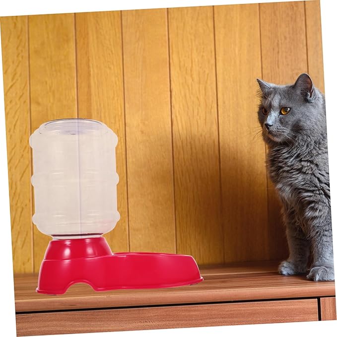 Happyyami Pet Food Bowl Drinking Fountain Feeding Device Drinking Water Basin Water Bowl