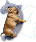 Dog Calming Pillow, Glow in The Dark Dog Put Head on, Soft Question Mark Pillows for Dogs, Kids, Adults, Washable Dog Bed Pillow, Cozy Dog Body Pillow Gifts (M Glow Blue)