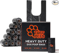 Tuff Pets Heavy Duty Dog Poop Bag With Handles - 16 Rolls of Pet Waste Bags - Fits in any Dogs Poo Bag Dispenser or Holder - Thick Dog Poop Bags