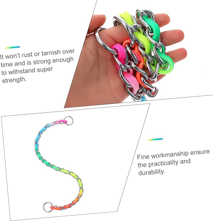 SUPVOX Unique Design Dog Collar Puppy Chain Collar Stylish Dog Traction Rope Fashionable