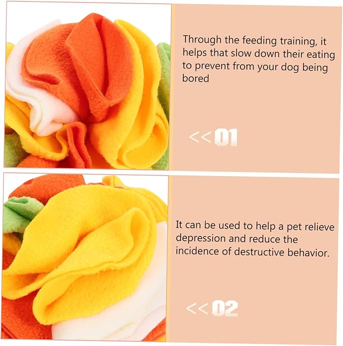 Garneck Upgraded Dog Sniffing Ball Interactive Training Toy for Dogs Slow Eating Ball Nose Work PET Toy for Puppies